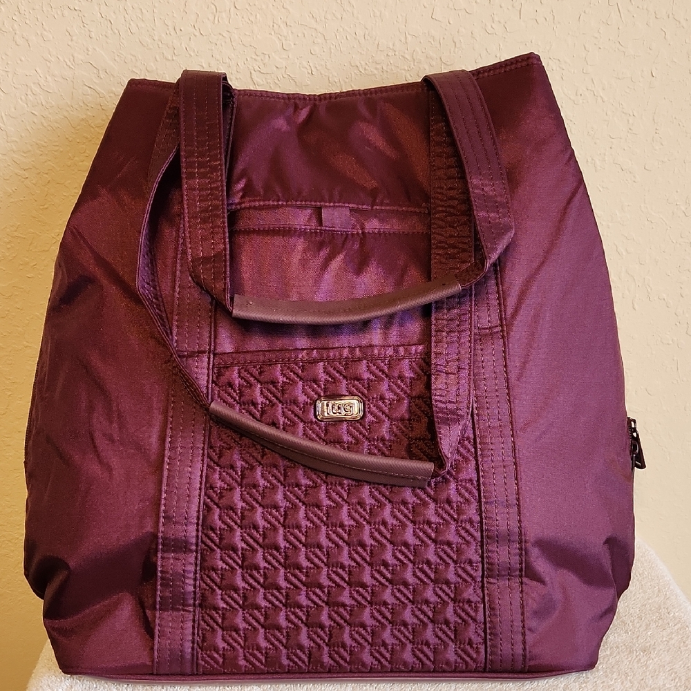 lug Quilted Plum Tote Bag